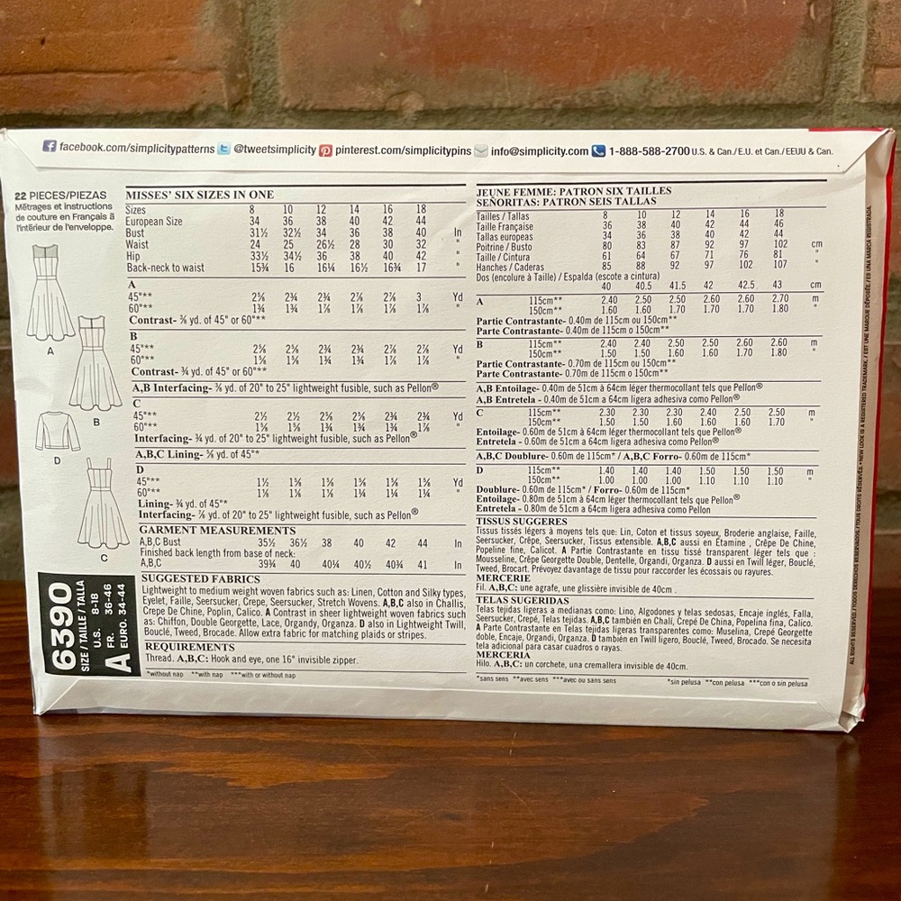 New Look 6390 Pattern - Picture 2 of 2
